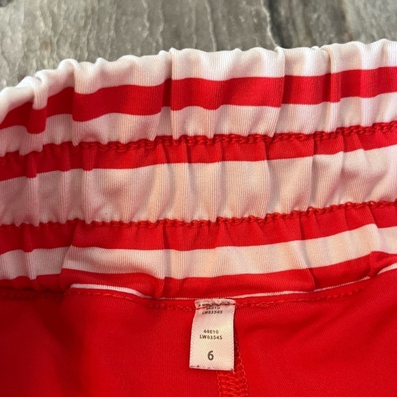 Lululemon Y2K Run Track Attack Love Red Twin Stripe Skirt Short Skort size 6 - Picture 12 of 16